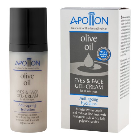 "Aphrodite Anti-Ageing Hydration Eyes & Face Gel-Cream with Olive Oil for Men"