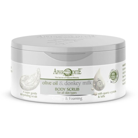 " Aphrodite creamy and foaming body mousse scrub with olive oil and donkey milk"