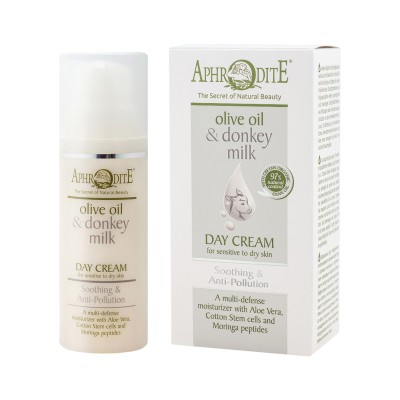 " Aphrodite Soothing & Anti-Pollution Day Cream with Donkey Milk and Olive Oil"