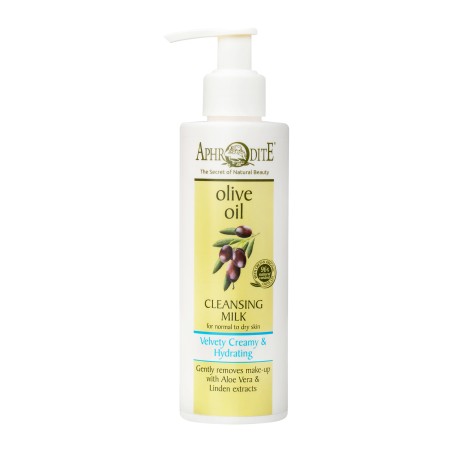 " Aphrodite Velvety Creamy & Hydrating Cleansing Milk with Olive Oil for Dry skin"