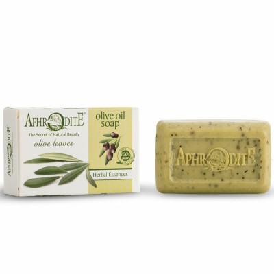 " Aphrodite Olive oil Soap with Olive Leaves"