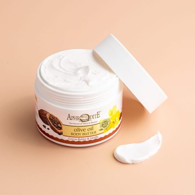 "The Texture of the Aphrodite Deeply Hydrating Body Butter with Cocoa butter & Vanilla"