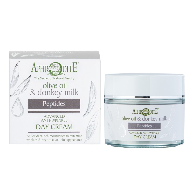 Advanced Anti-Wrinkle Olive Oil Day Cream with Peptides by Aphrodite Skincare