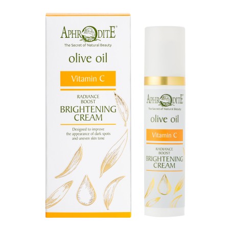 Radiance Boost Olive Oil Brightening Cream with Vitamin C by Aphrodite Skincare