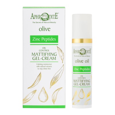 Oil Control Mattifying Gel-Cream with Zinc Peptides by Aphrodite Skincare