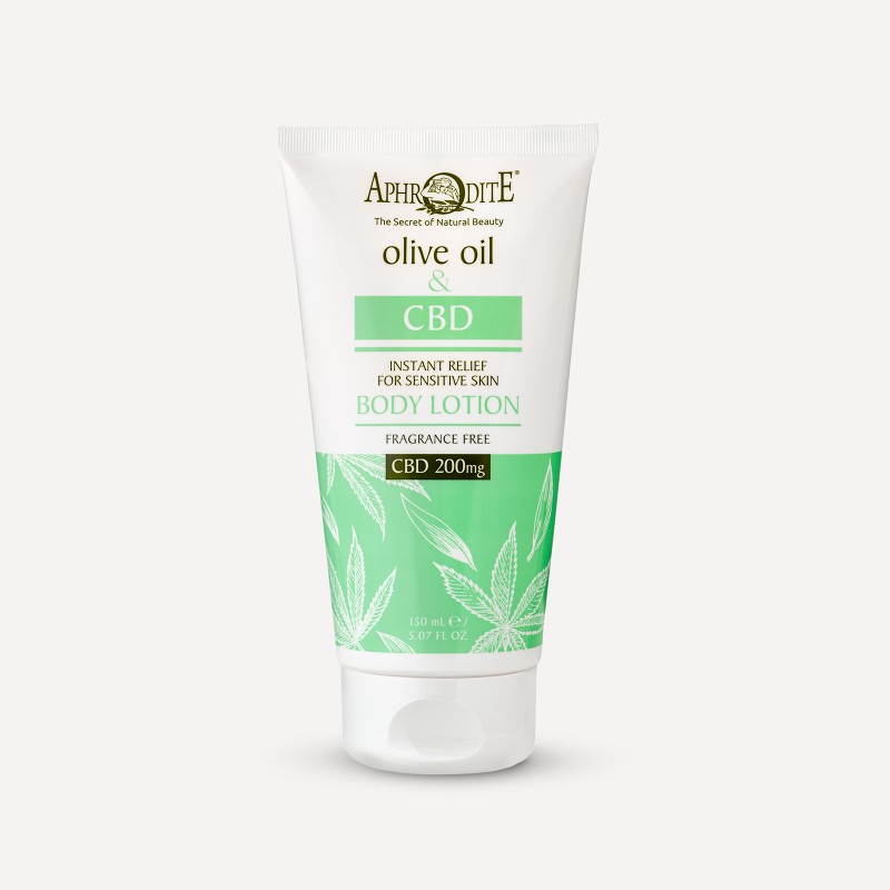 Lotion Corporelle Instantané Apaisante à l'Huile d'Olive et 200 mg de CBD