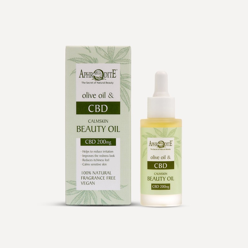 Huile de beauté CalmSkin 100% naturelle 200mg CBD