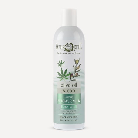 Lait de Douche Apaisant à l'Huile d'Olive et 150 mg de CBD