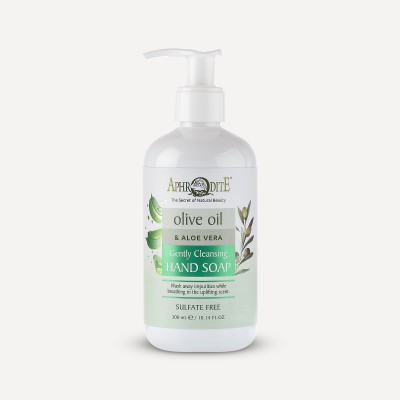 Savon liquide nettoyant doux à l'huile d'olive et aloe vera